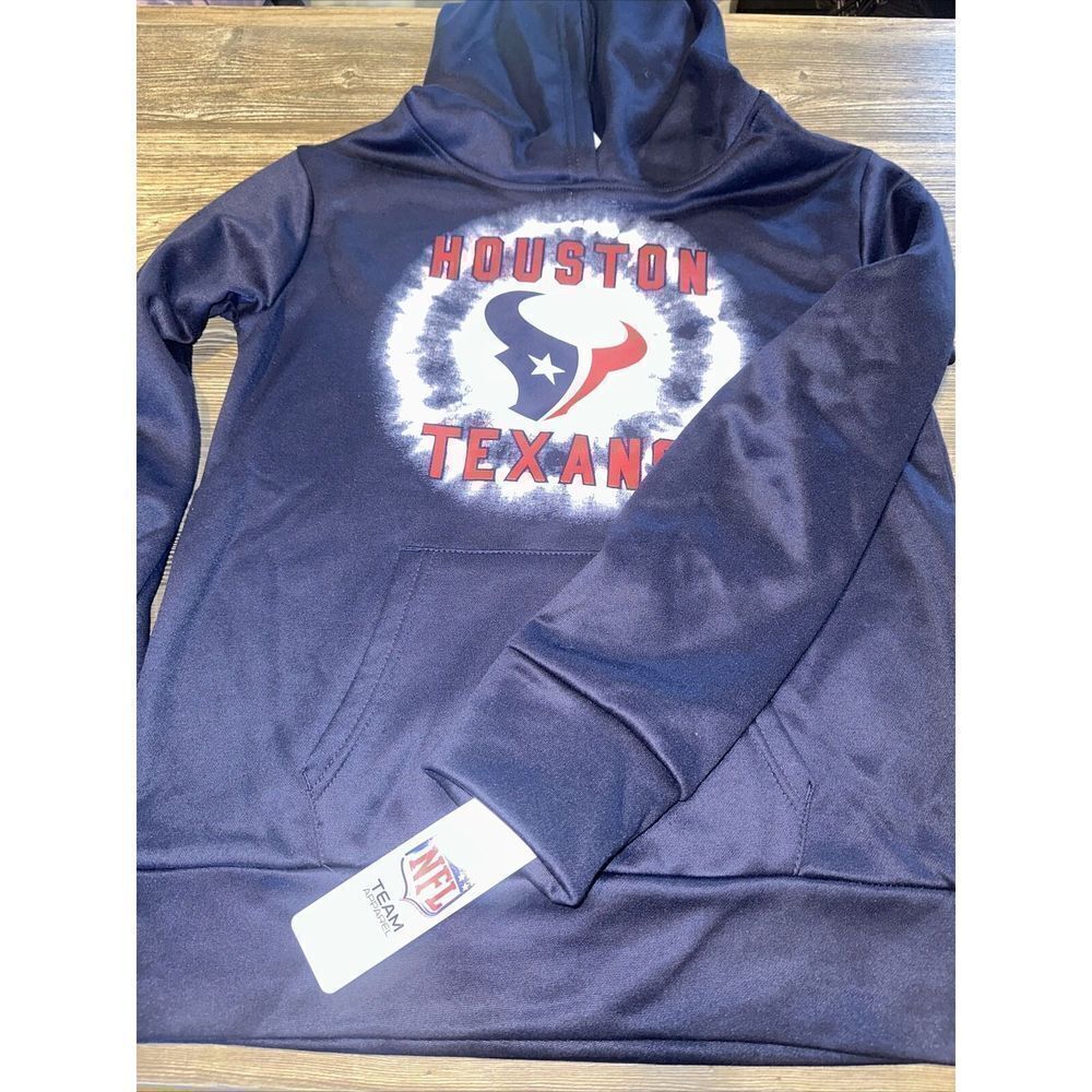 Team Apparel Youth Houston Texans Team Performance Pullover Hoodie. Medium. N - Picture 2 of 6